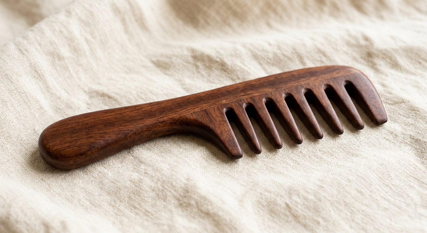 Wide-Tooth Detangling Comb for Afro/Type 4 Hair