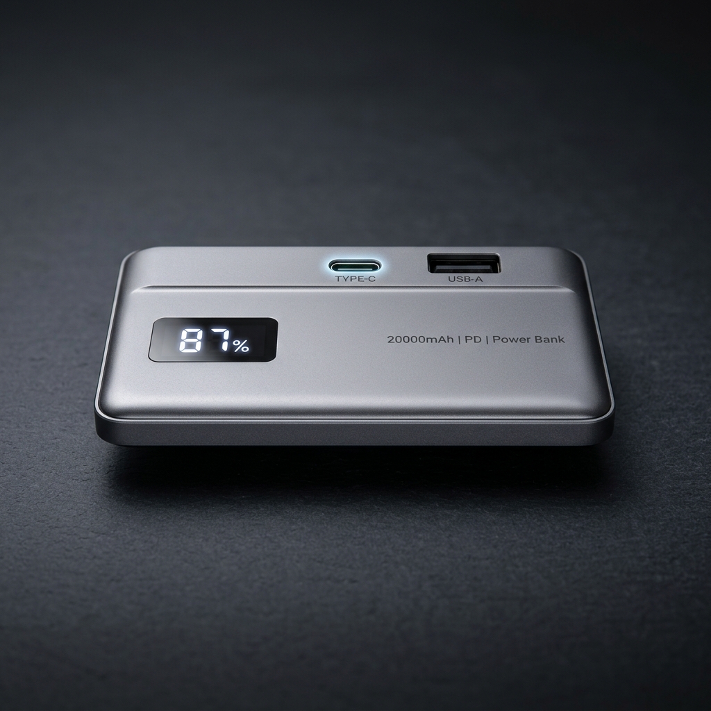 20000mAh Power Bank — 22.5W Fast Charge, USB-C PD