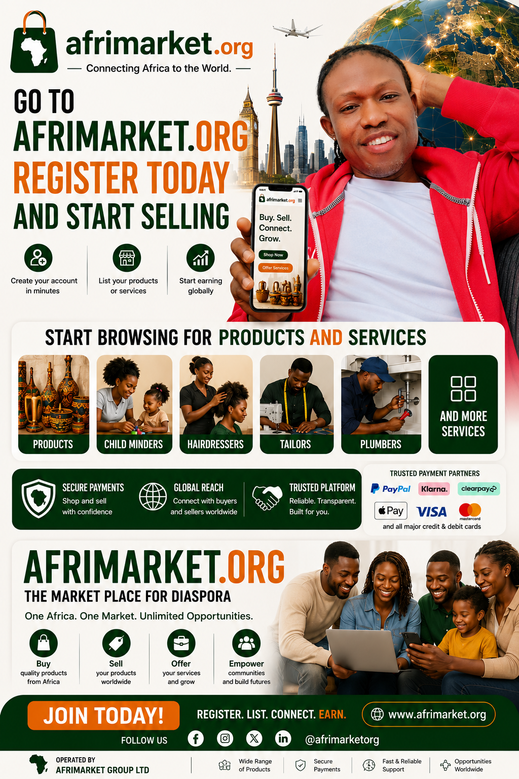 Afrimarket.org the best place to buy and sell your product and services.